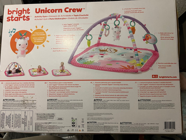 Bright starts unicorn crew playmat brand new  dans Autre  à Gatineau - Image 2