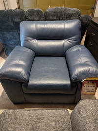 "NEW* Blue "Leather like" Navy Blue Chair