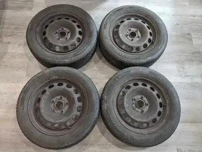 Used tires on rims