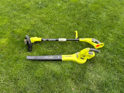 Ryobi *HYBRID* + 18V  Grass Trimmer and Hybrid  Blower, View more