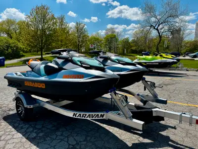 Located at: HUMBER BAY PARK WEST Humber Bay Park Rd W Etobicoke ON M8V 3X7 Canada Mutliple jetskis a...