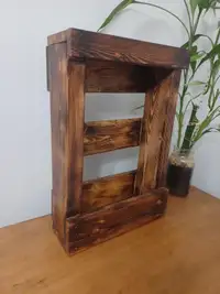Burnt wood Shelf 