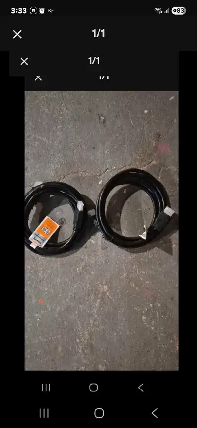 Get crisp, clear audio and video with these brand new HDMI cables. Perfect for connecting your Blu-r...