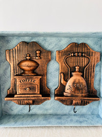 CHALKWARE COPPER COLOR WALL HANGINGS -NEW- CIRCA 1970-1980