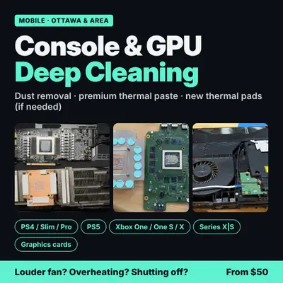 Is your PlayStation or Xbox loud like a jet engine, overheating or shutting off? Is your GPU running...