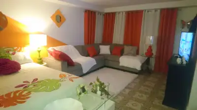 Grand studio au sous-sol d'un duplex