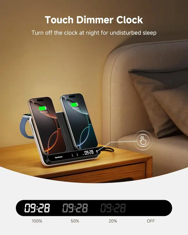 SwanScout Wireless Charger for Apple Watch and Phone in Cell Phone Accessories in Kitchener / Waterloo - Image 4