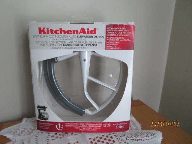 Kitchen Aid Flex Edge Beater Attachment. in Processors, Blenders & Juicers in St. John's