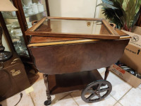 ONLINE AUCTION: Gibbard Solid Walnut Tea Wagon