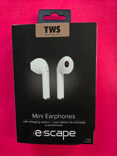 UNUSED TWS MINI EARPHONES ESCAPE for sale!, View more