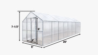 8 x 26ft Greenhouse new in crate