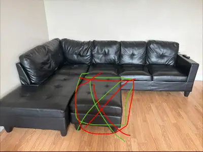 Black Sectional Sofa leather, View more
