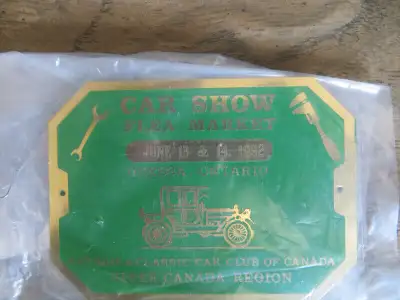 VINTAGE CAR SHOW DASH PLAQUE, View more