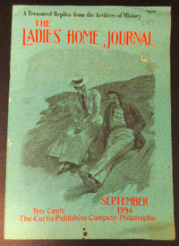 Ladies Home Journal Magazine (Sept 1894) Exact REPLICA w Ads