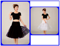 Mid-calf 50's Swing Skirt Crinoline Petticoat, Slip, M,L,XL -NEW
