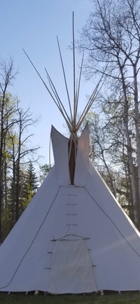 Large teepee with poles