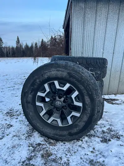 2018 Toyota Tacoma OEM wheel & tires 265/70/16R tires 16” wheels Comes with lug nuts $800 obo