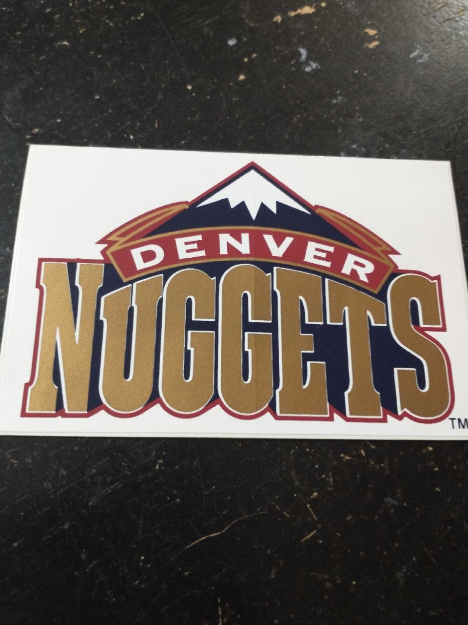 Beautiful 1995 NBA Denver Nuggets Logo Sticker | Arts & Collectibles ...