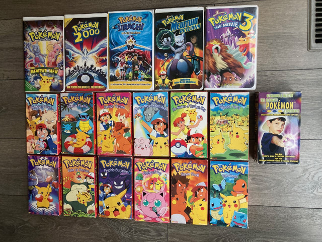 Vintage 90s Pokemon VHS Lot Of 19 Trainer Video Pikachu VCR in CDs, DVDs & Blu-ray in Mississauga / Peel Region - Image 2