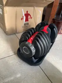 52.5 LB ADJUSTABLE DUMBBELLS FOR SALE!