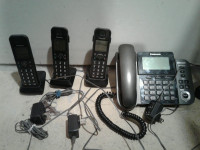 Panasonic home phone with 3 cordless receivers