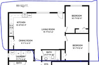 2 Bedroom Suite for Rent $2500/m