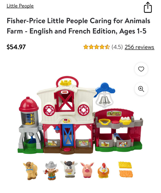 Fisher-Price Little People  Learning Toy Caring For Animals in Toys & Games in Oakville / Halton Region - Image 2