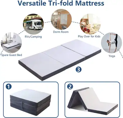Tri-Folding Orthopedic Sofa Bed/Storage Bag, View more