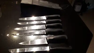 6 Stainless steel knives, View more