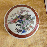 Satsuma Japan lidded round porcelain box