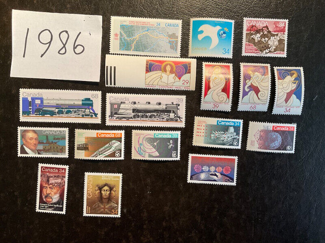 CANADA- 1986- Tous les timbres émis pour 1986 dans Art et objets de collection  à Granby - Image 2
