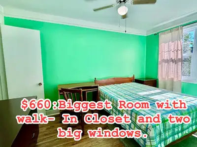 Available Now.Good for female students and young working adults. Available now. Rent depend on the r...