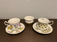 Vintage Teacups & Sugar Bowl
