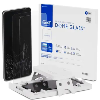 Whitestone Dome Glass Screen Protector for Google Pixel 8 Pro (2023) Includes: - 2 DOME GLASS + UV L...