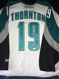 Joe Thornton San Jose Sharks Autographed CCM Jersey