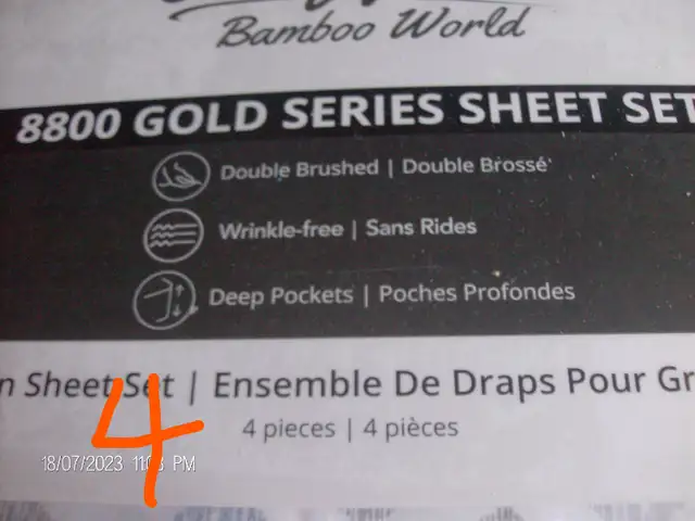 queen size sheets assorted colors, 4 sets 100%new. diff prices. in Bedding in City of Toronto - Image 8