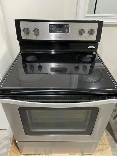 Whirlpool 30” Electric Stove – Stainless Steel, View more