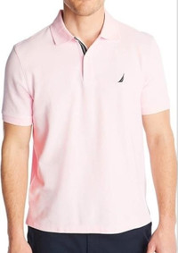 Nautica Men's Classic Short Sleeve Solid Shirt, Cradle Pink, X-L