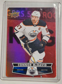 2020-21 Tim Horton's Red Diecut- Connor McDavid insert card 