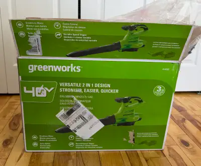 Greenworks Souffleur de feuilles sans fil 40 V avec sac, View more