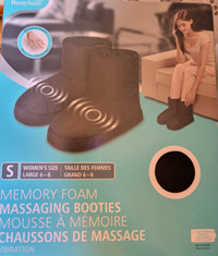 Memory foam massaging booties size small