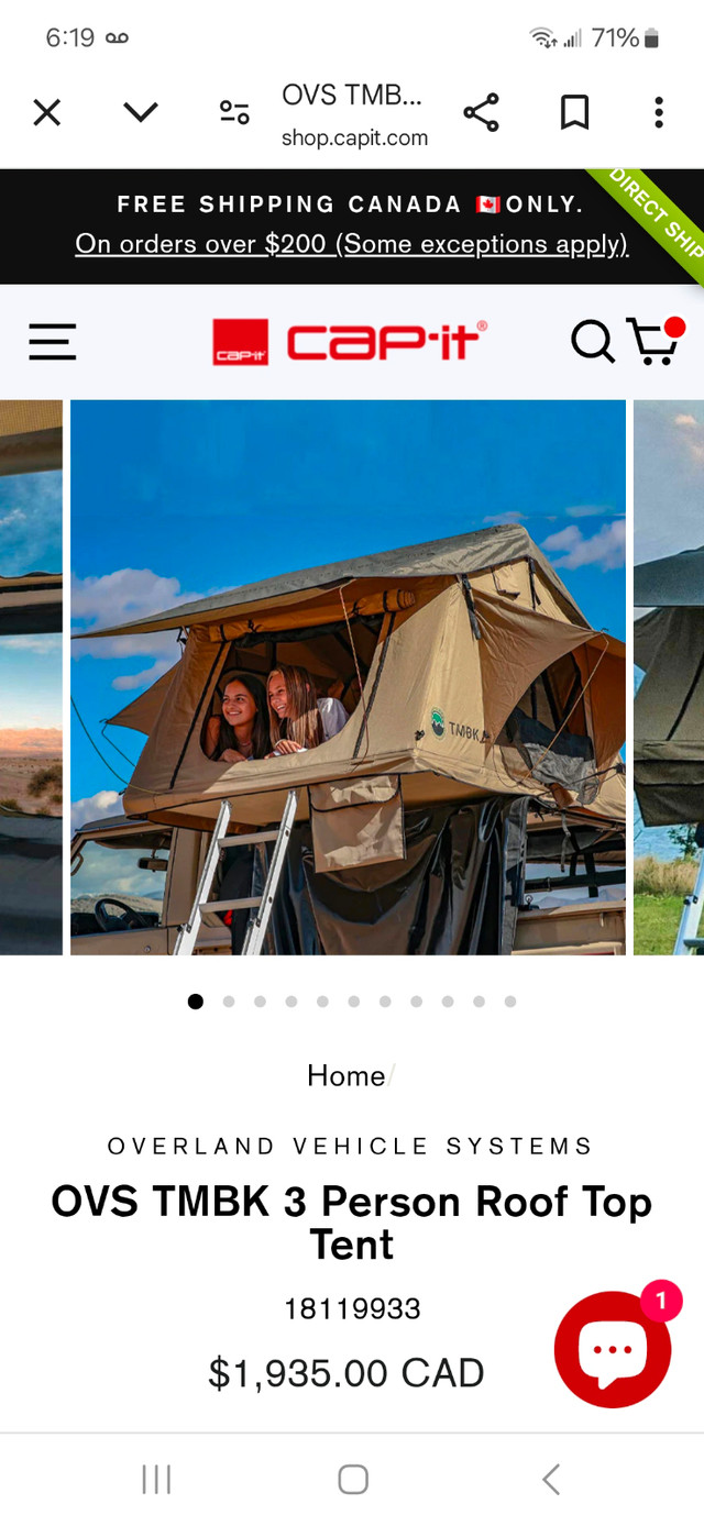 Rooftop tent and trailer setup in Travel Trailers & Campers in St. Albert