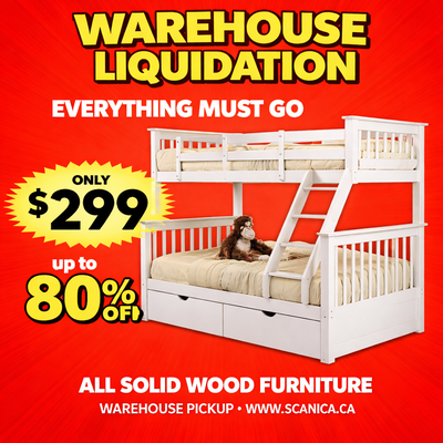 HAMILTON – BUNK BEDS $299 WAREHOUSE LIQUIDATIONToronto SALE, View more