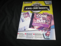 Jewel Case Inserts-New/unused package + 25 used cd cases + more