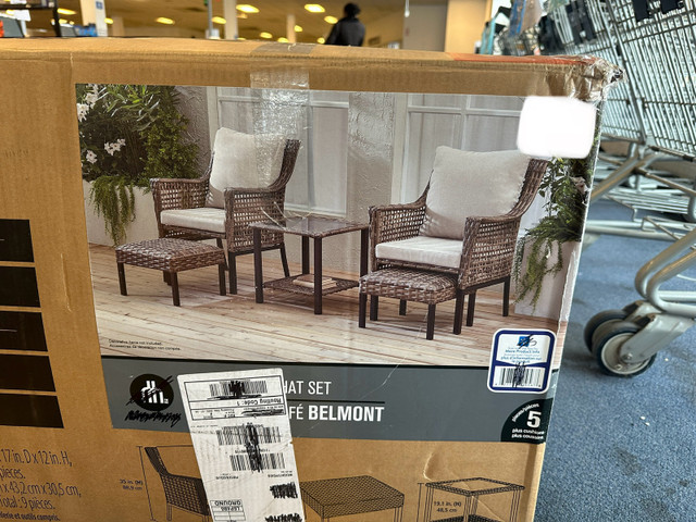 Brandnew 9 pc. patio chaat set in Patio & Garden Furniture in Mississauga / Peel Region - Image 2