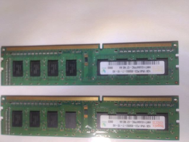 Mémoire 1GB PC3-8500 (Desktop) dans Composants de système  à Longueuil/Rive Sud