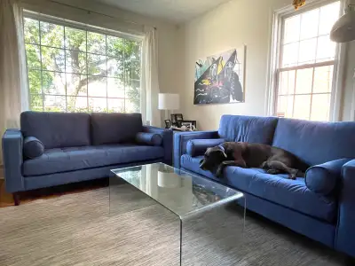 Living room set 2 couches and chair - high performanc fa, View more