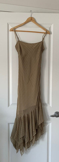 BCBG silk asymmetrical dress size 4