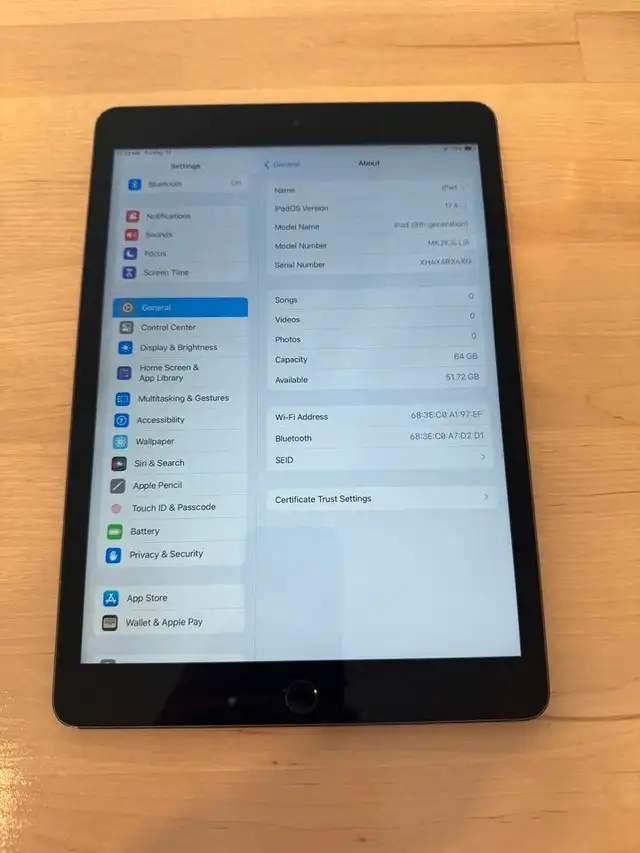 iPad 9 | 2019 | A2602 | A13 | 10.2" |32G62854394934402121