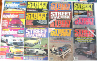 LOT OF 13 1970s CAR MAGAZINES...STREET MACHINE // CUSTOM RODDER